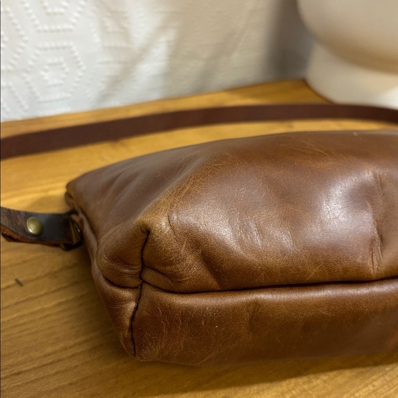 In Blue Handmade Genuine Leather Purse rainbow hearts - Picture 5 of 9